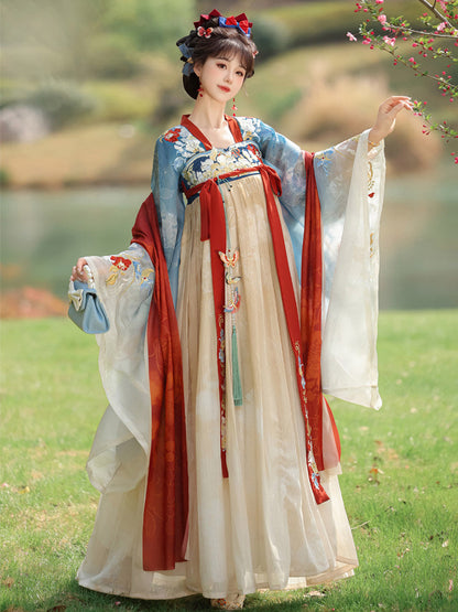 Bai Yuxue | Tang Dynasty Qixiong Ruqun Hanfu Outfit