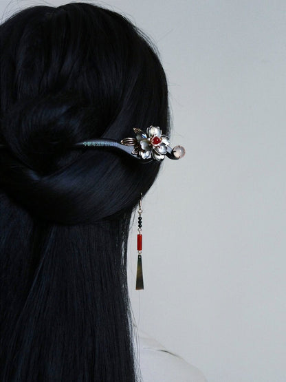 Oriental Ruby Shells Earrings | Hanfu Jewelry