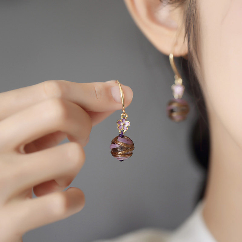 Floral Swirl Earrings | Hanfu Jewelry