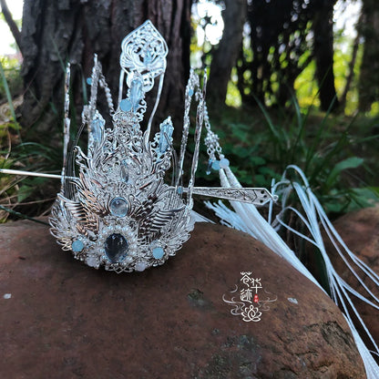 Galaxy River - Unisex Hanfu Hair Crown (Preorder)