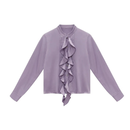 Chinese Blouse & Mini Mamian Skirt Outfit | Polar Night 极夜流光