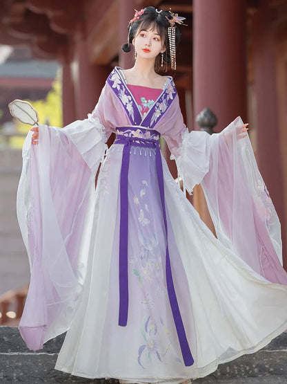 Wei Jin Dynasty Qiyao Ruqun Hanfu | Fialova