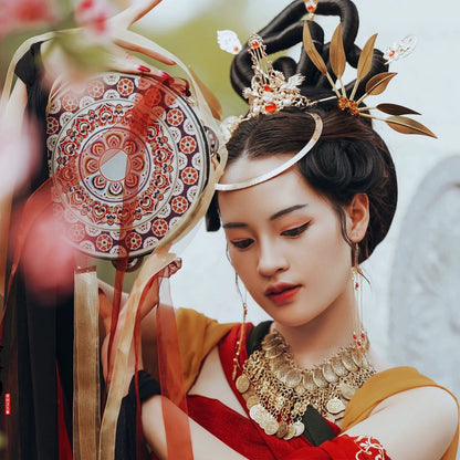 Hair Pins: Golden Leaves