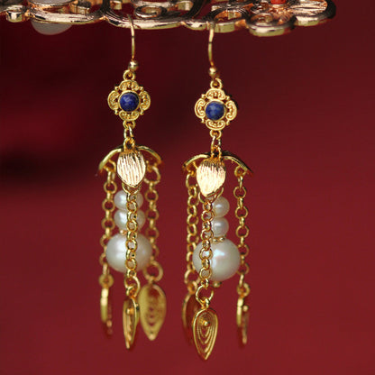 Golden Gourd Earrings | Hanfu Jewelry