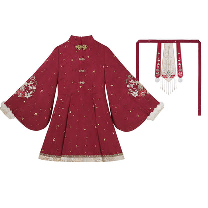 Modern Ming Dynasty Chinese New Year Festival Hanfu | Gallop in Spring 马踏春华