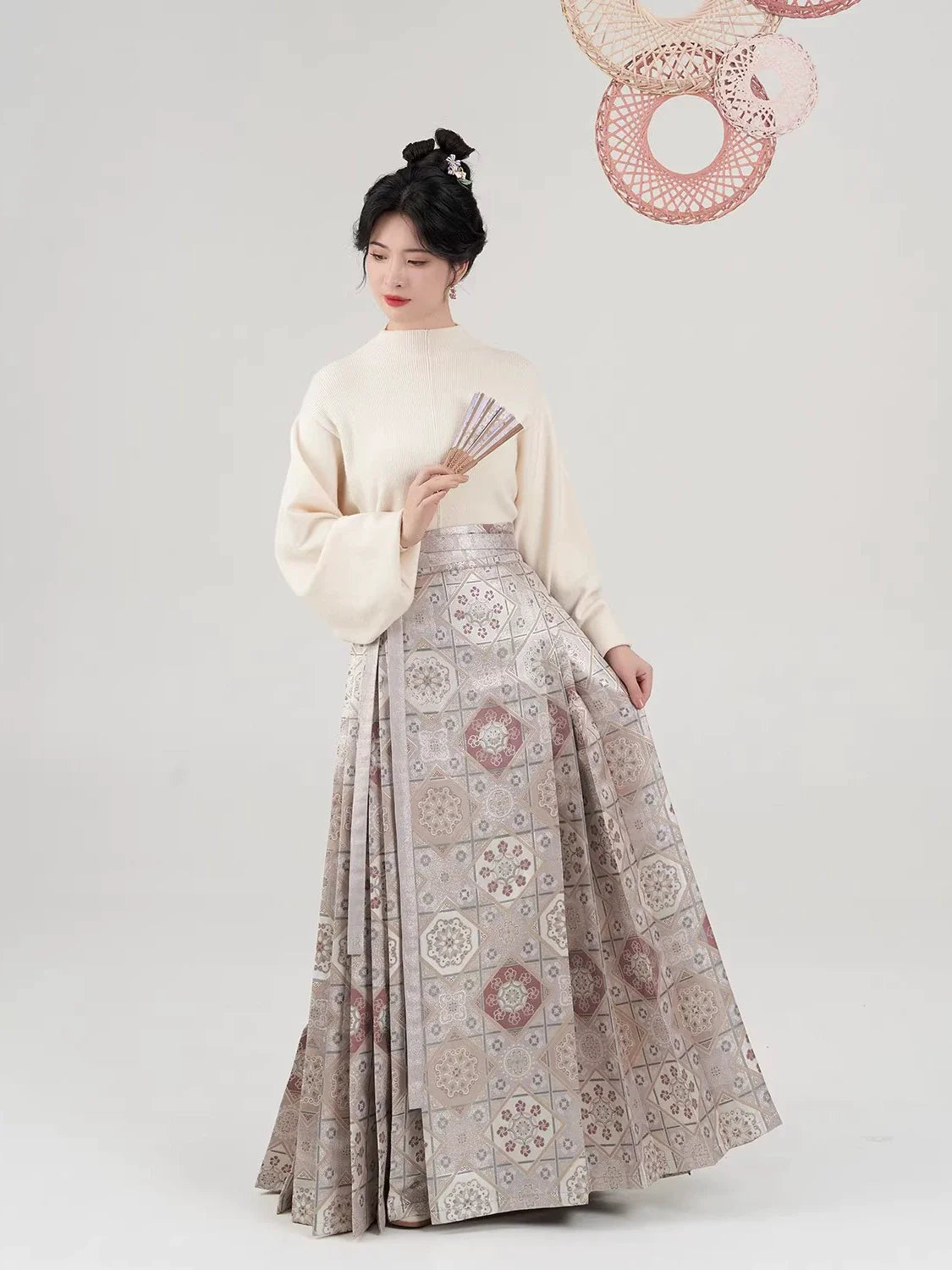 Chinese Blouse & Mamian Skirt Outfit | Wangxue 望雪