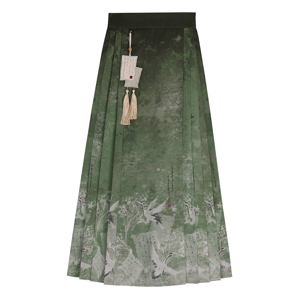 Ming Dynasty Modern Hanfu Crop Top and Mamianqun - Herbalism 草药学