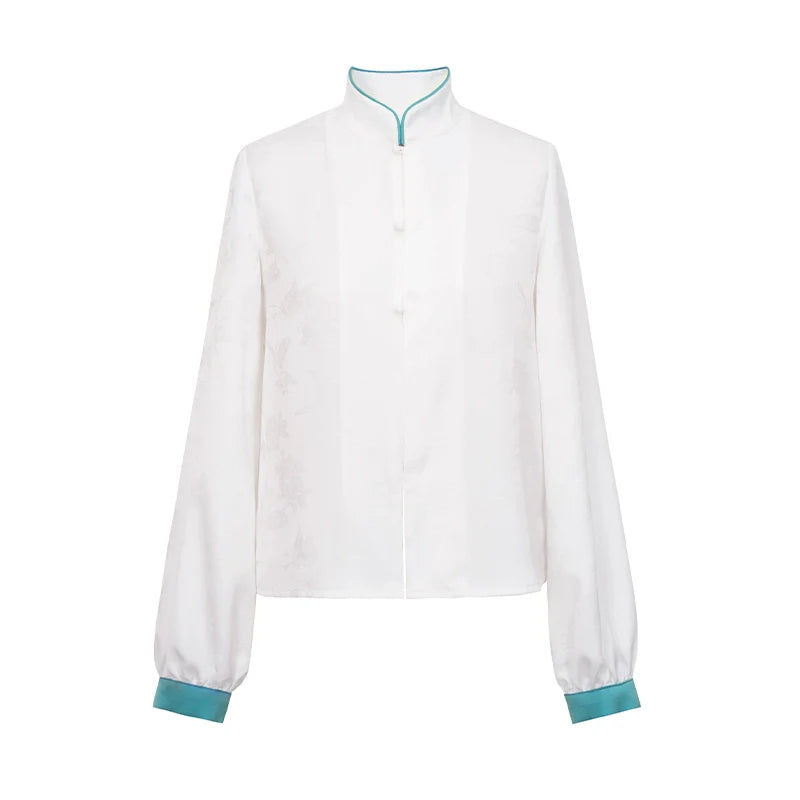 Chinese Long Sleeve Shirt & Mamian Skirt Outfit | Oceania 蜉蝣