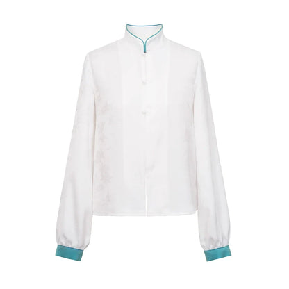 Chinese Long Sleeve Shirt & Mamian Skirt Outfit | Oceania 蜉蝣