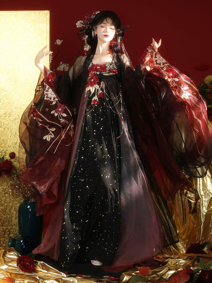 Moonset Stars 月落星辰 - Tang Dynasty Style Qixiong Ruqun (Preorder)