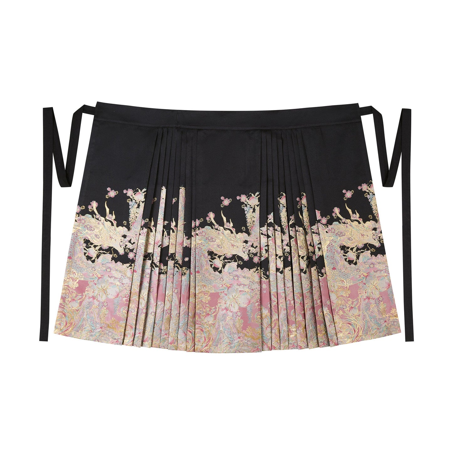 Ming Dynasty Modern Hanfu Jacket and Mamianqun - Spring Peach Mountain 春山桃龙