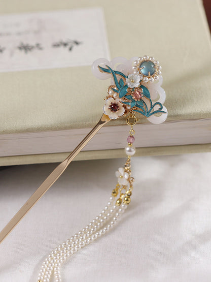 Falling Flowers Hair Stick | Traditional Chinese Hair Accessory