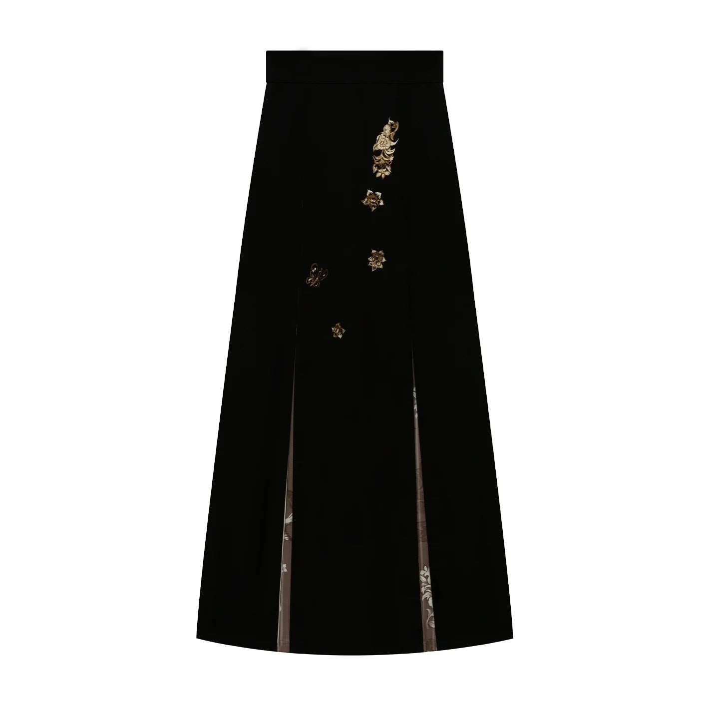 New Chinese Style Women Phoenix & Floral Embroidered Jacket with Three Pleat Skirt - Xulan 叙兰 (Preorder)
