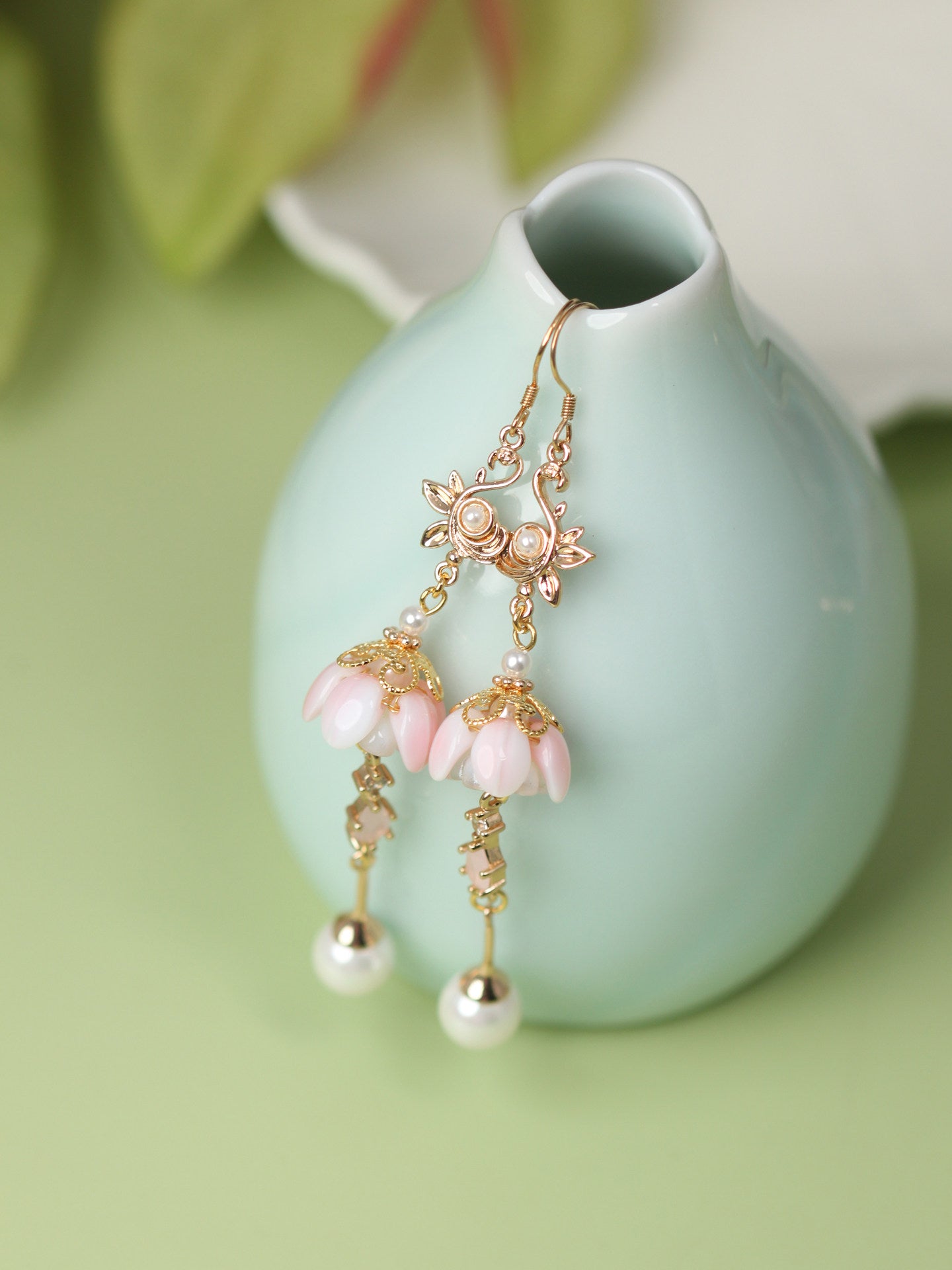 Sleeping Flowers Earrings | Hanfu Jewelry