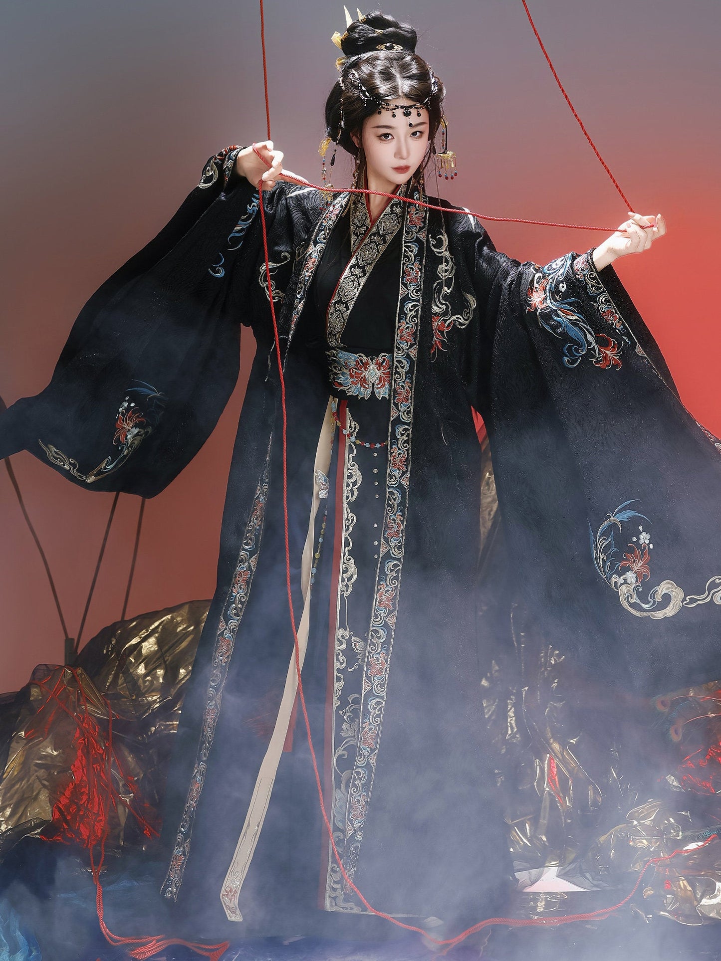 Wei Jin Dynasty Qiyao Ruqun Hanfu | Onyx Phoenix 绣烬玄凰