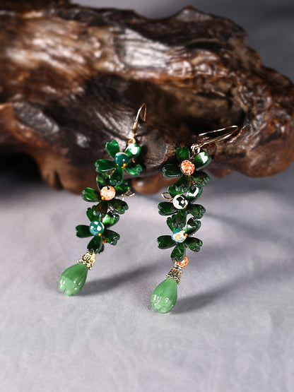 Blooming Emerald Earrings | Cheongsam Jewelry