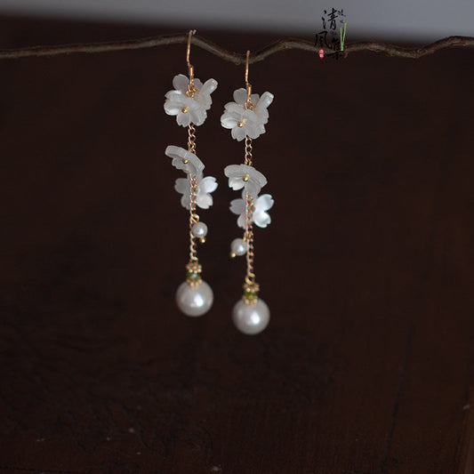 Snow Blooms Earrings | Hanfu Jewelry