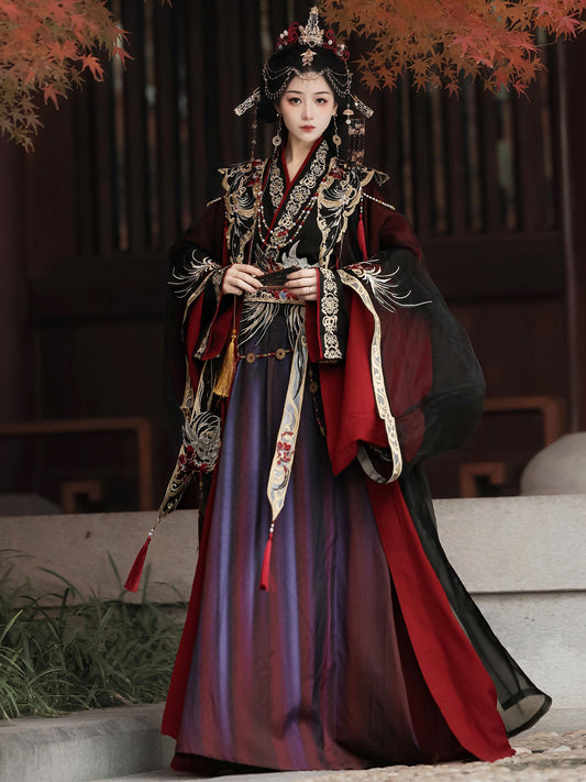 Wei Jin Dynasty Men and Women Qiyao Ruqun Hanfu | Ghost Warrior 魑魅魍魉