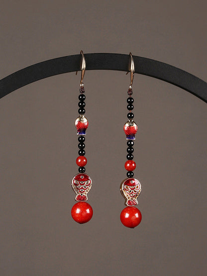 Little Scarlet Fish Earrings | Cheongsam Jewelry