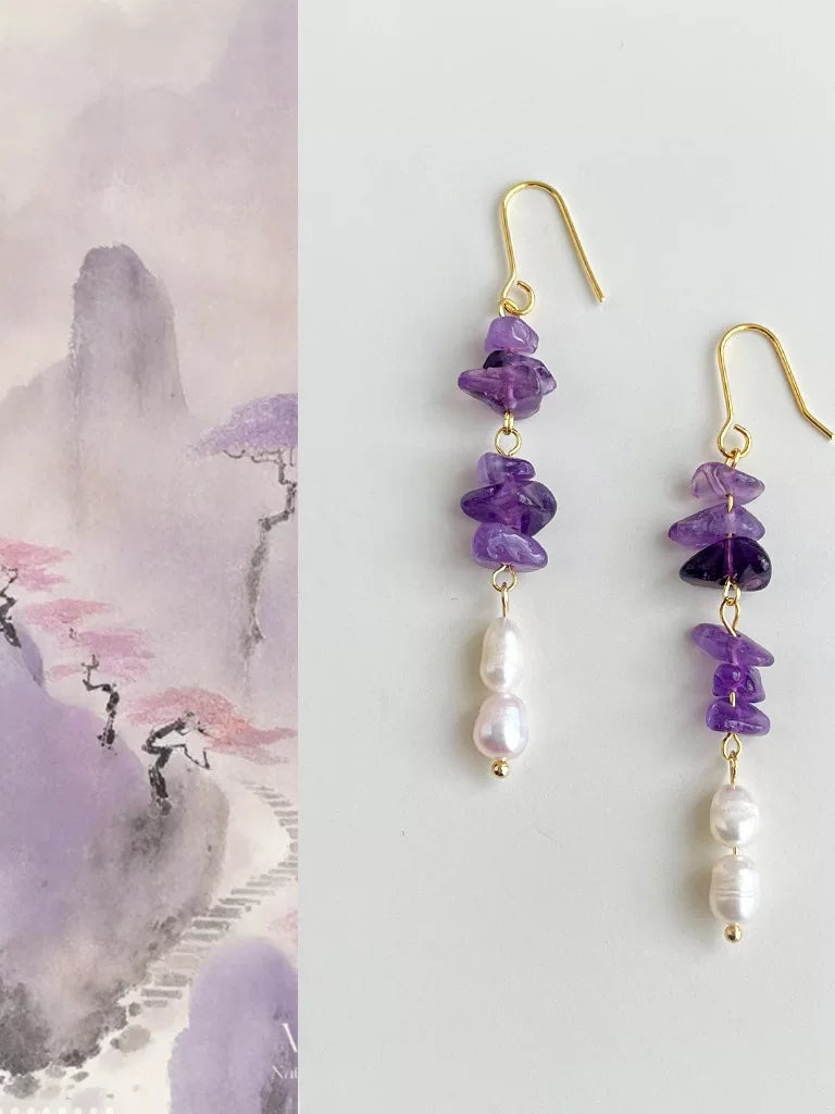 Mountain Mist Earrings | Hanfu Jewelry