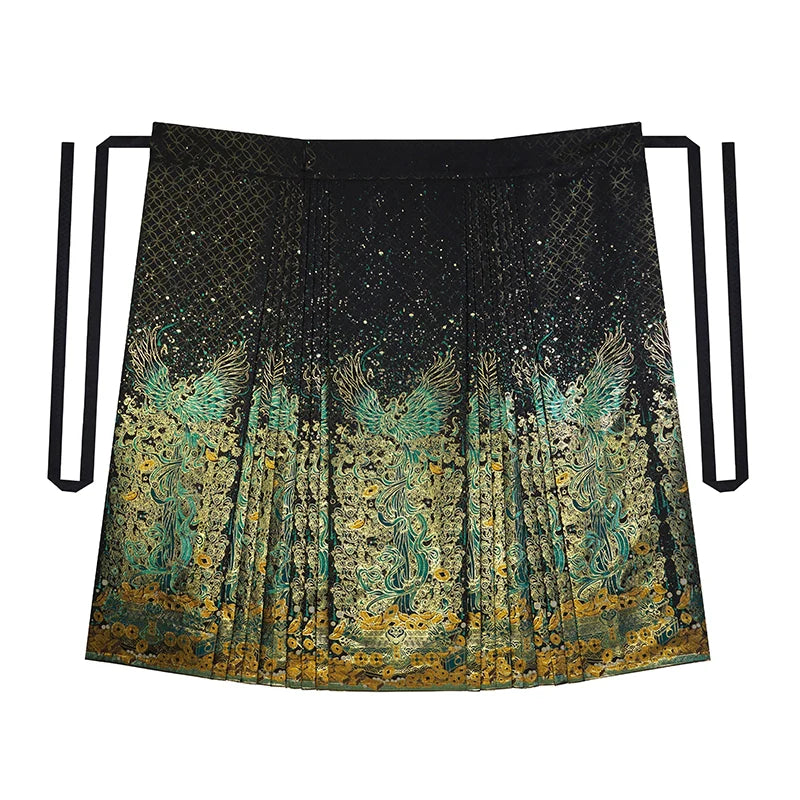 Chinese Blouse & Mamian Skirt Outfit | Bronze Money Tree 青铜摇钱树