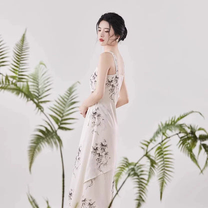 New Chinese Style Women Cardigan & Slip Maxi Dress - Grapevines 葡萄 (Preorder)