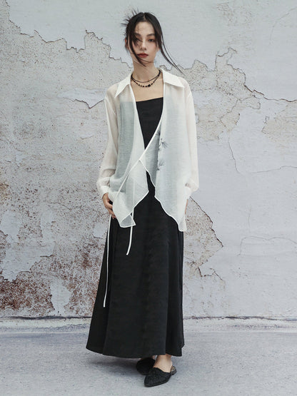 New Chinese Style See Through Cardigan
