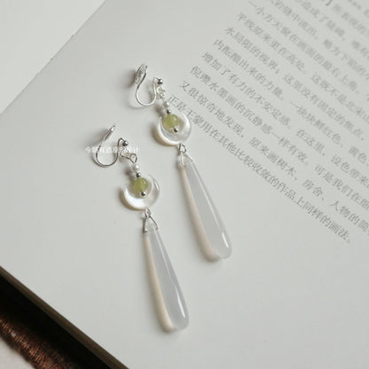 Moon Rises In The Sea Earrings | Hanfu Jewelry