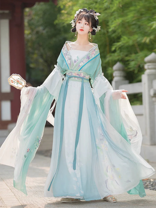 Wei Jin Dynasty Qiyao Ruqun Hanfu | Fialova