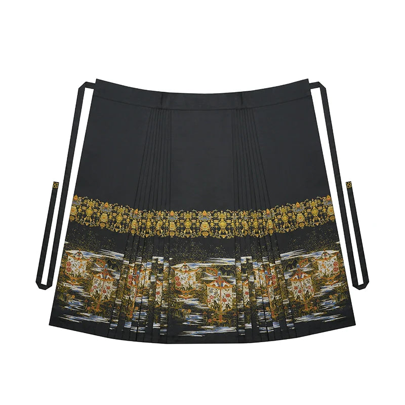 Ming Dynasty Modern Hanfu Mamianqun Outfit - Huadeng 华灯