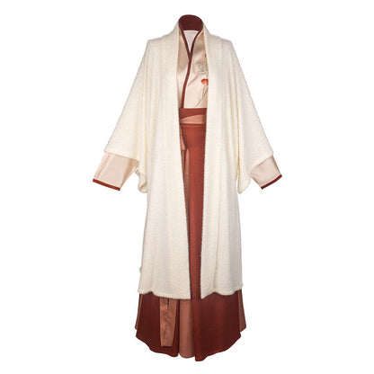 Song Dynasty Modern Hanfu Changgan Temple Beizi and Wrap Skirt - Lady Yu 虞美人 (Preorder)