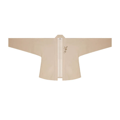 Song Dynasty Modern Hanfu Set with Winged Sleeve Top and Spiral Skirt - Wood Hibiscus 木芙蓉 (Preorder)