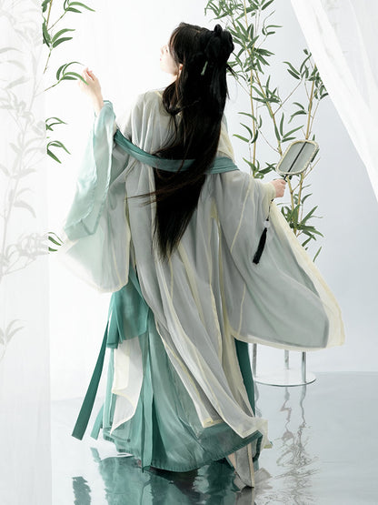 Qing Dai 青黛 - Song Dynasty Style Qiyao Ruqun Hanfu