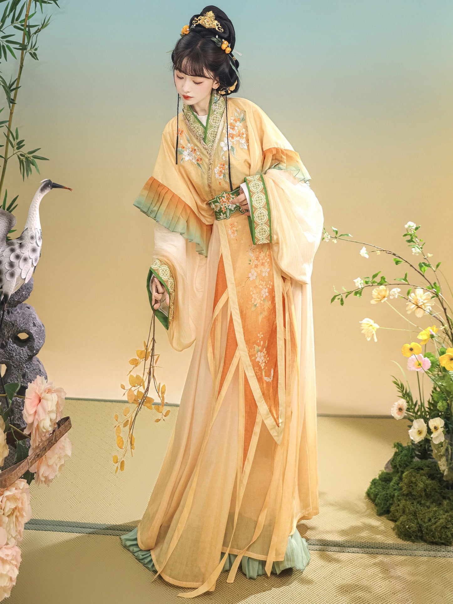 Wei Jin Dynasty Qiyao Ruqun Hanfu | Qiuxiang 秋香