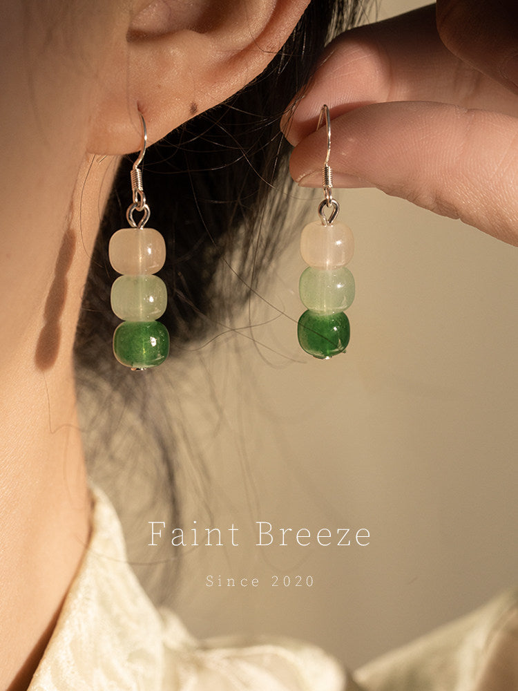 Clear Spring on the Stone Earrings | Hanfu Jewelry
