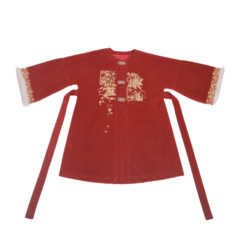 Festive Ming Dynasty Hanfu Jacket for Chinese New Year - Sijunzi 四君子 (Preorder)