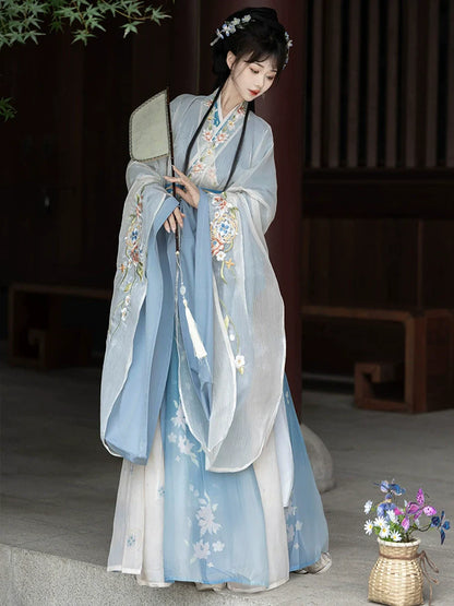 Wei Jin Dynasty Qiyao Ruqun Hanfu | Nian Fanchen 念凡尘