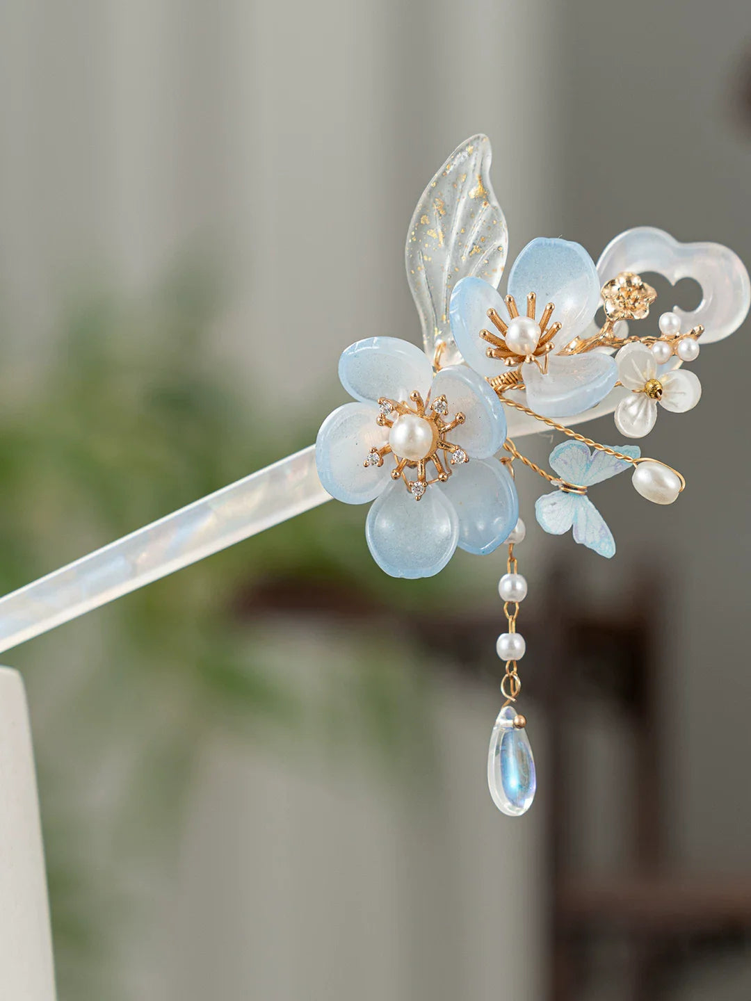 Light Flowers Hair Stick | Traditional Chinese Hair Accessory
