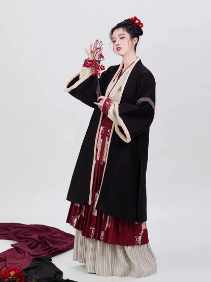 Song Dynasty Modern Hanfu for Chinese New Year Festivals - Four Seasons Flowers 四季花牌 (Preorder)