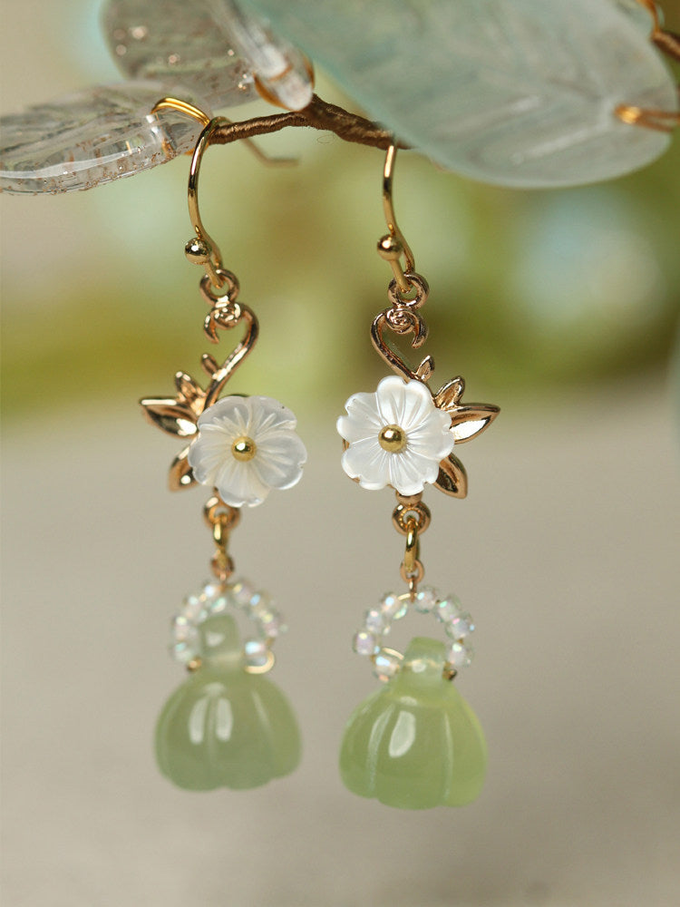 Lotus Pod Earrings | Hanfu Jewelry
