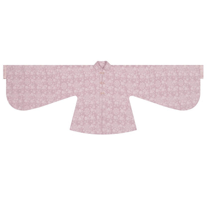 Ming Dynasty Modern Hanfu Pipa Sleeve Top & Mamianqun | Nightingale Begonia 夜莺海棠