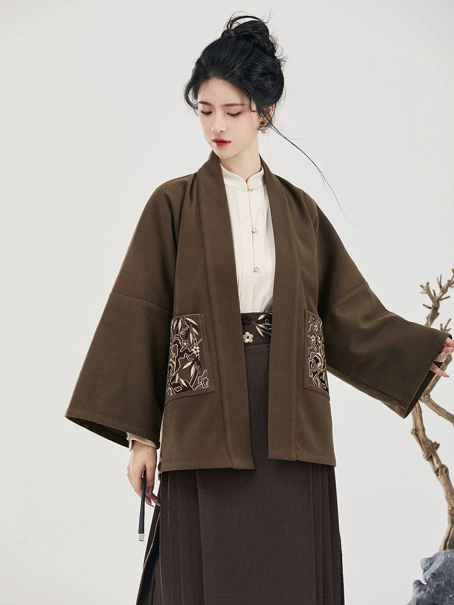 Ming Dynasty Modern Hanfu Mamianqun Outfit - Return to Autumn 归秋