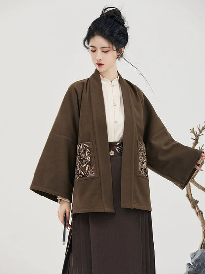 Ming Dynasty Modern Hanfu Mamianqun Outfit - Return to Autumn 归秋