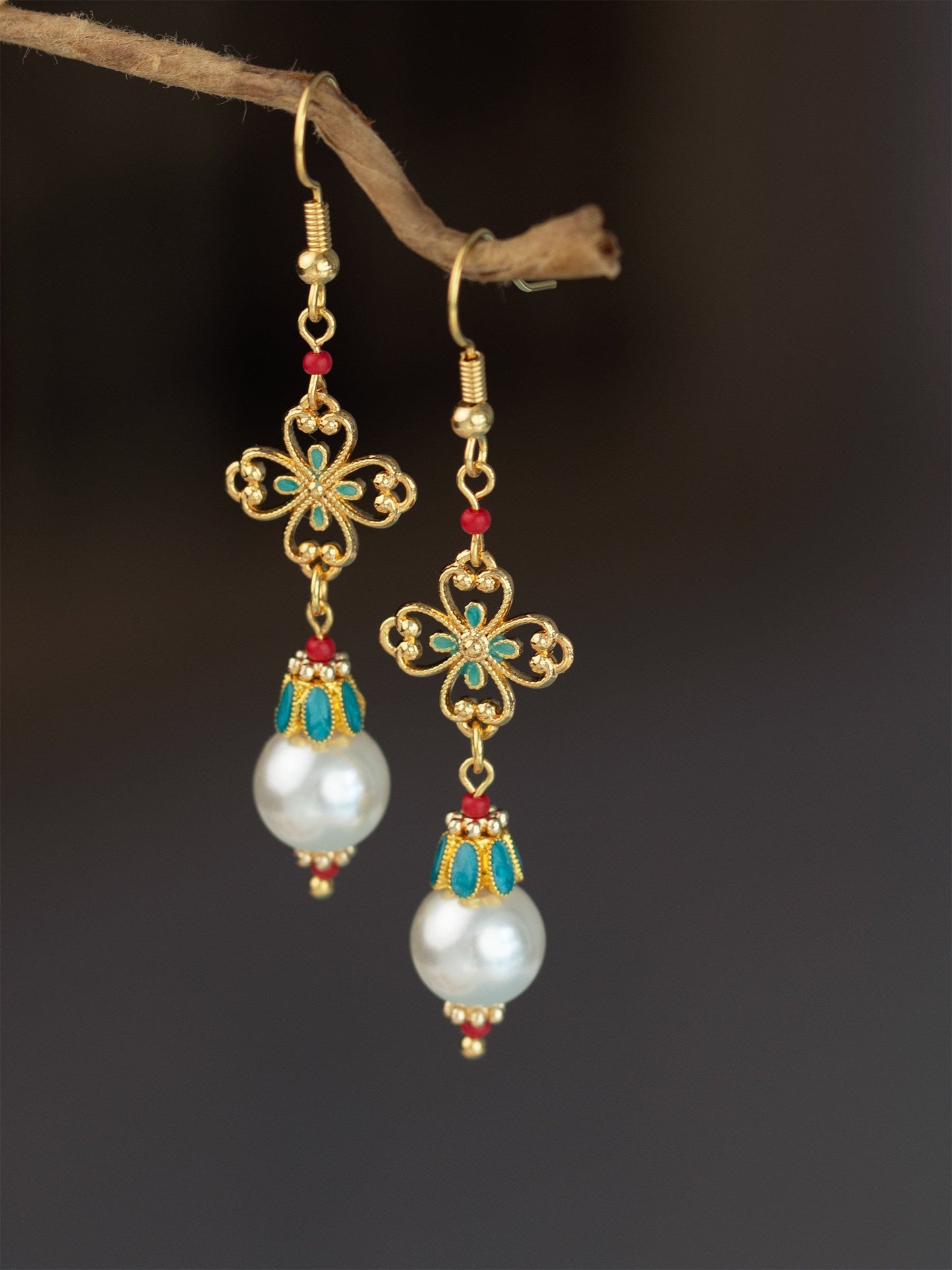 Joy of Life Antique Earrings | Hanfu Jewelry