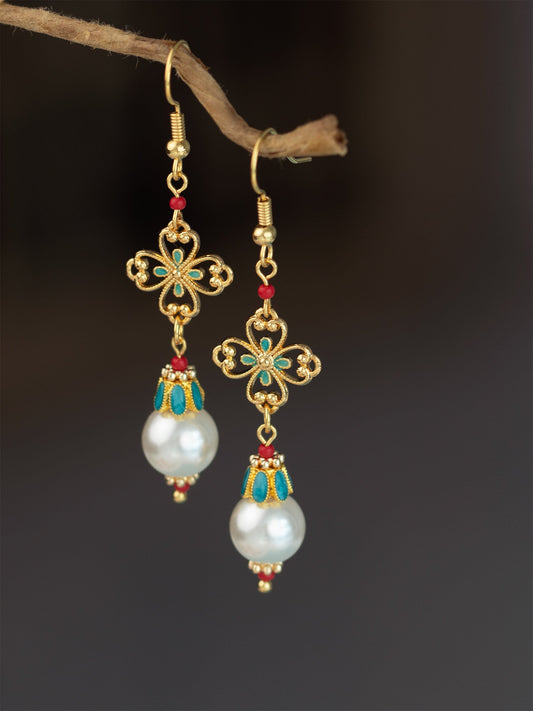 Joy of Life Antique Earrings | Hanfu Jewelry