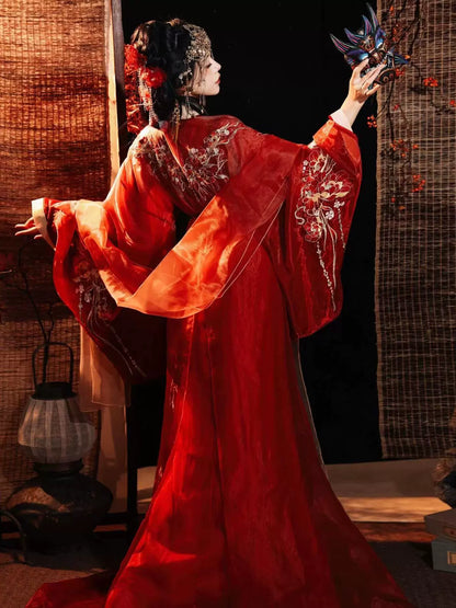 Lady Yu 虞姬 - Warring States and Han Dynasty Straight Hem Robe