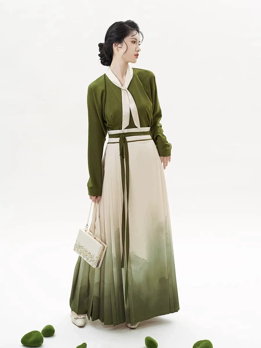 Chinese Blouse & Mamian Skirt Outfit | Twisted Tea 捻茶