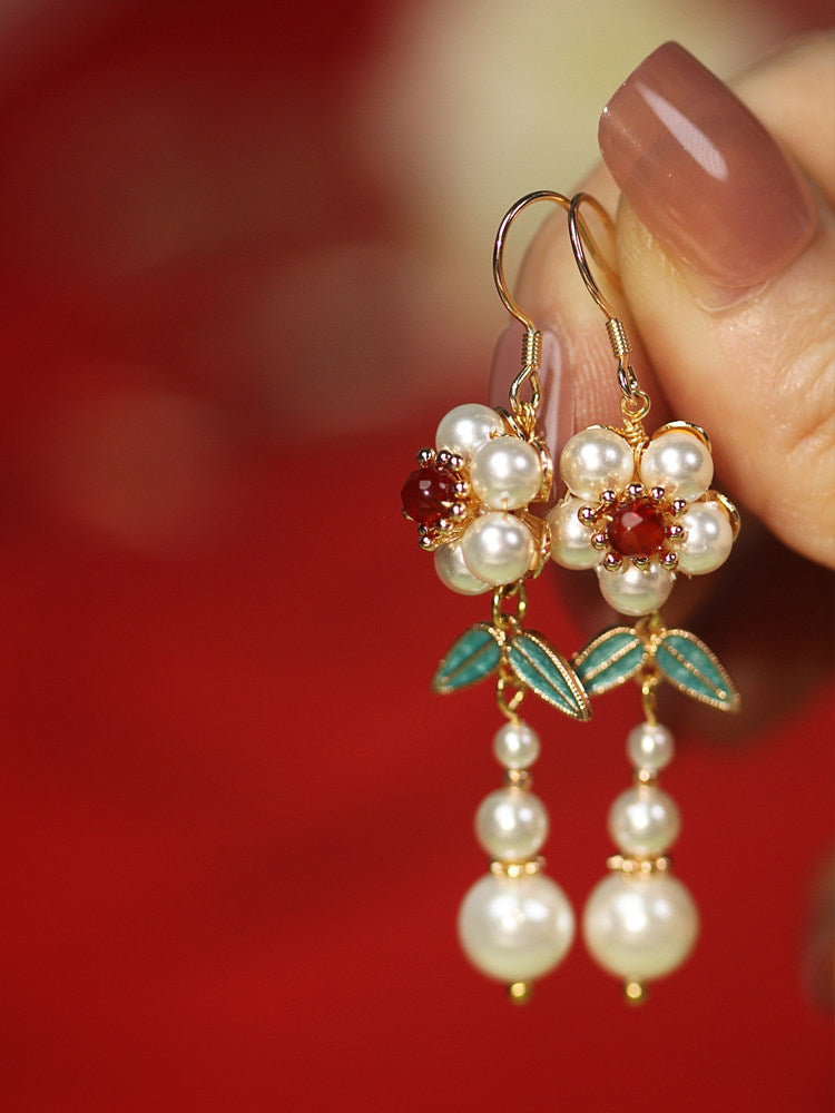 Plum Blossoms Palace Earrings | Hanfu Jewelry