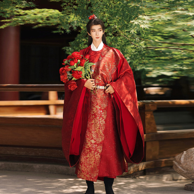 Ming Dynasty Chinese Wedding Hanfu Couple Set | Union of Phoenix & Qilin 凤栖梧麟