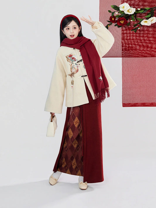 Song Dynasty Modern Hanfu for Chinese Festivals - Years and Scenery 辞岁景和 (Preorder)